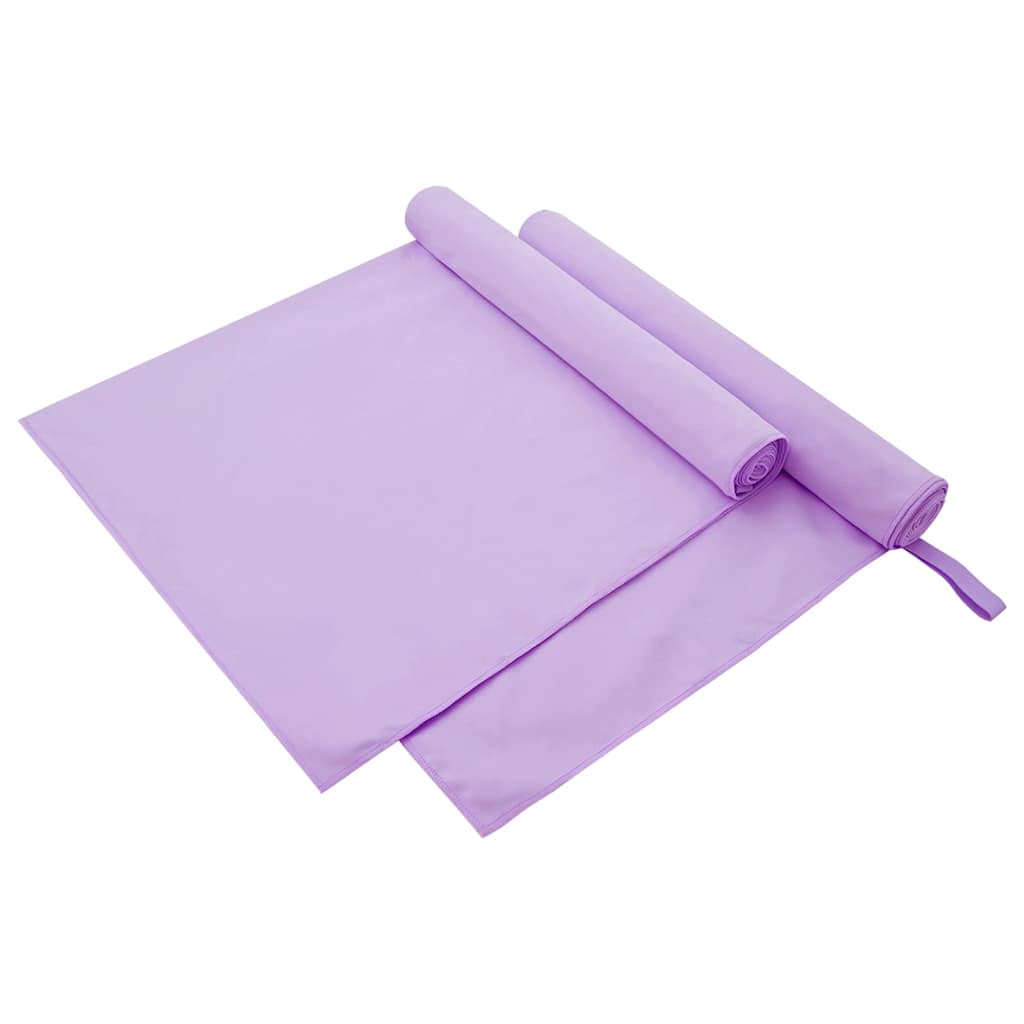 JUNG Vida Sporthandtücher 2 pcs Lila 180 x 90 cm Polyester und Polyamid