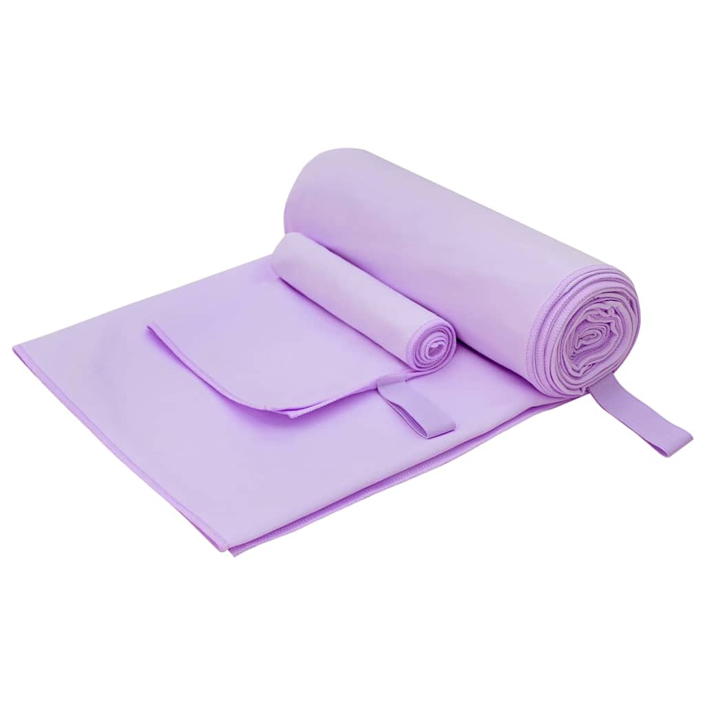 JUNG Vida Sporthandtuch Set 2 pcs Lila Stoff