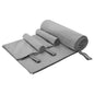 JUNG Vida Sporthandtuch Set 3 pcs Dunkelgrau Polyester und Polyamid