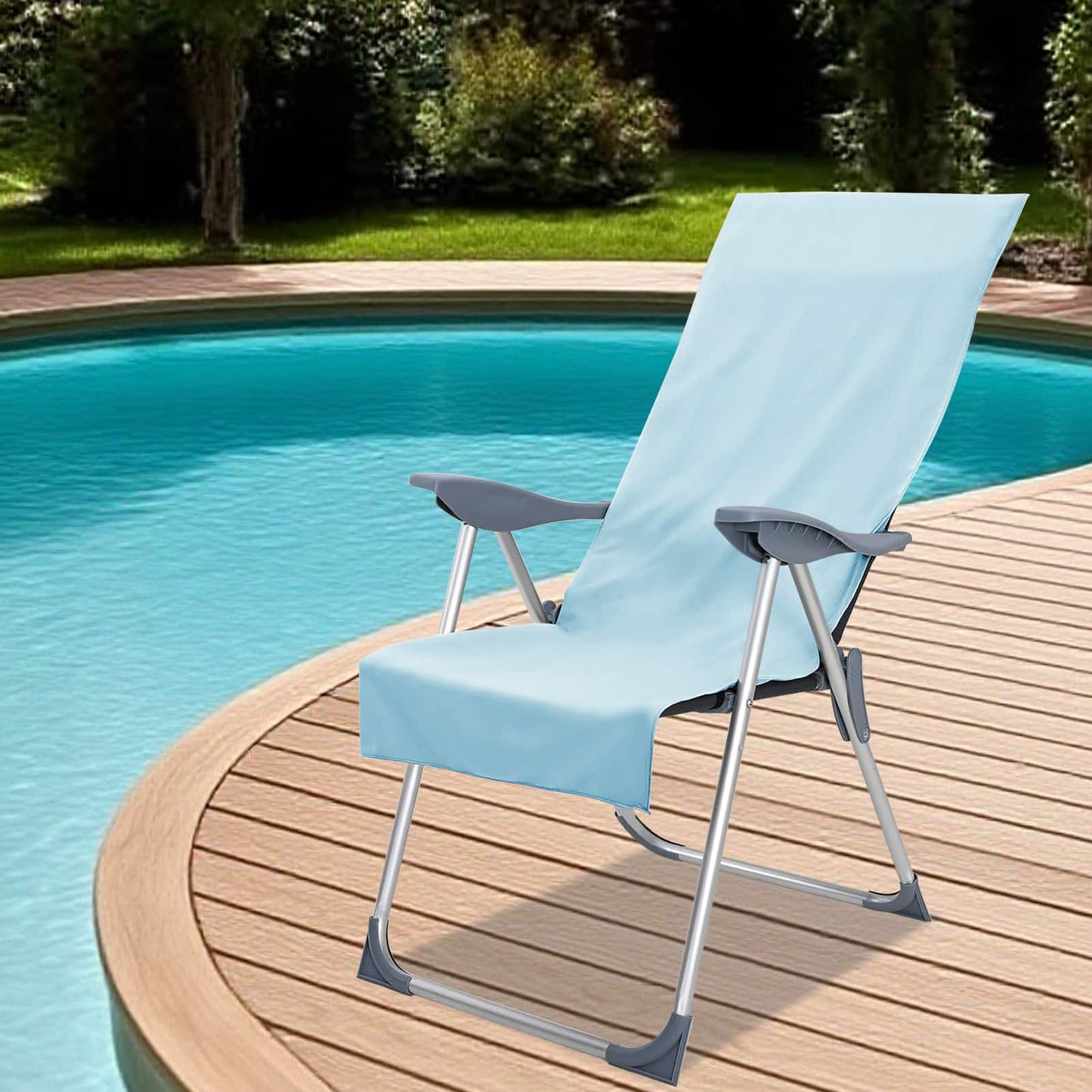 JUNG Vida Außenstuhl Handtücher 2 pcs Blau 130 x 60 cm