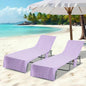 JUNG Vida Sonnenliege-Tücher 2 pcs Lila 210 x 75 cm