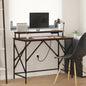 JUNG Vida Schreibtisch mit Regal Braun Eichen-Optik 100 x 50 x 86,5 cm