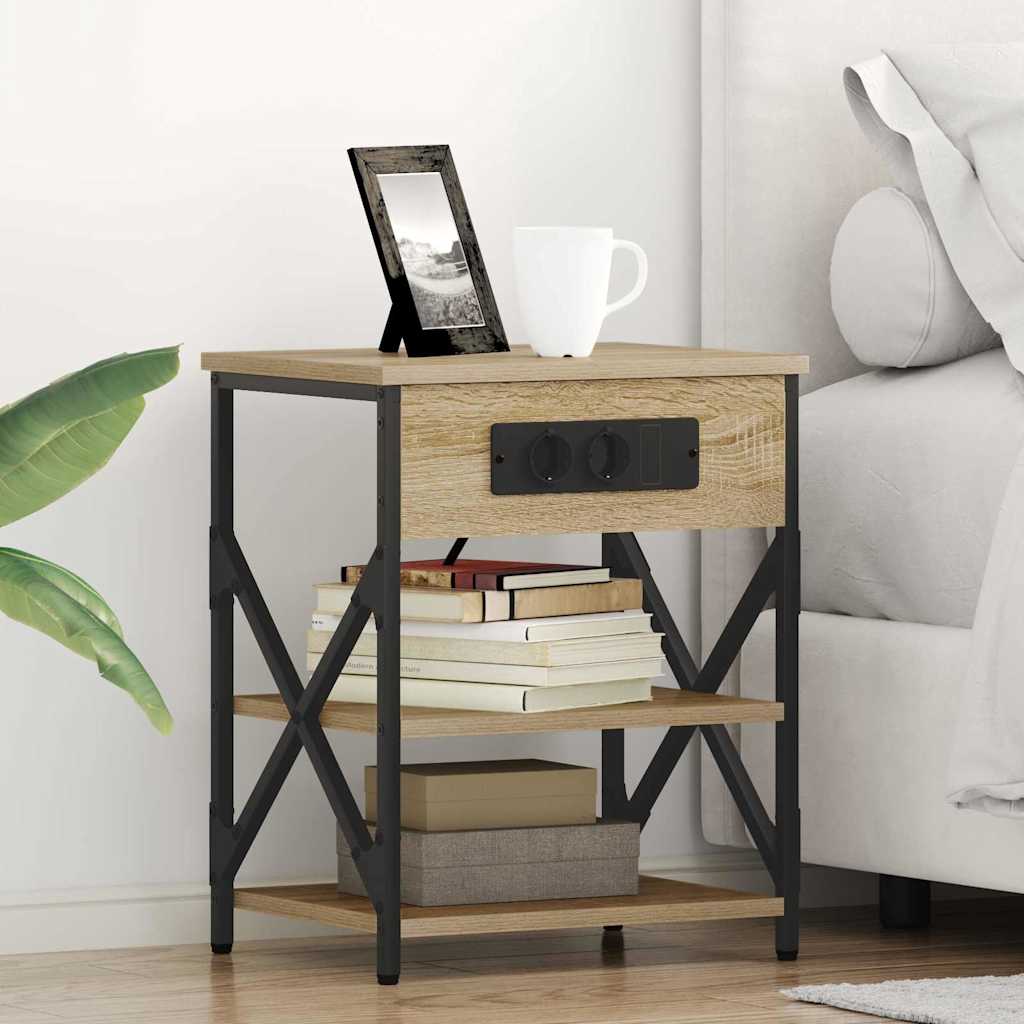 JUNG Vida Nachttisch 2 pcs Sonoma-Eiche 41 x 31 x 51 cm Holzwerkstoff