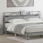 JUNG Vida Stauraum-Kopfteil mit Regal Grau Sonoma 180 cm Holzwerkstoff