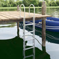 JUNG Vida 5-Stufen Dockleiter Silber 45 ×11,5 ×190 cm Aluminium