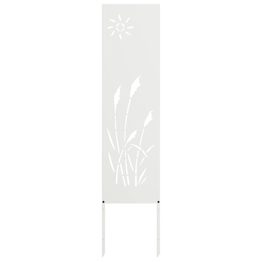 JUNG Vida Garten Sichtschutz-Leinwand Weiß 32 x 140 cm