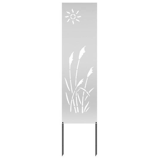JUNG Vida Garten Sichtschutz-Leinwand Silber 32 x 140 cm Verzinkter Stahl