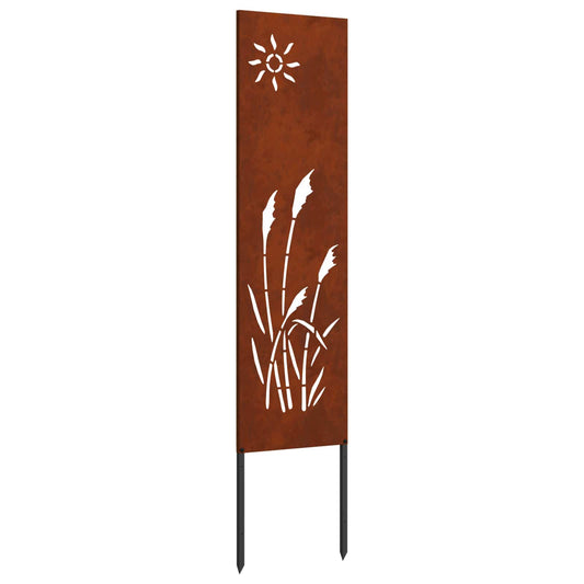 JUNG Vida Garten Sichtschutz-Leinwand Rostig 32 x 140 cm Wetterfeststahl