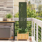 JUNG Vida Garten Sichtschutz-Leinwand Floral Olivgrün 32 x 140 cm
