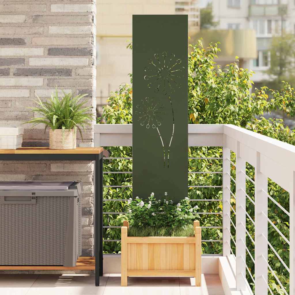 JUNG Vida Garten Sichtschutz-Leinwand Olivgrün 32 x 140 cm