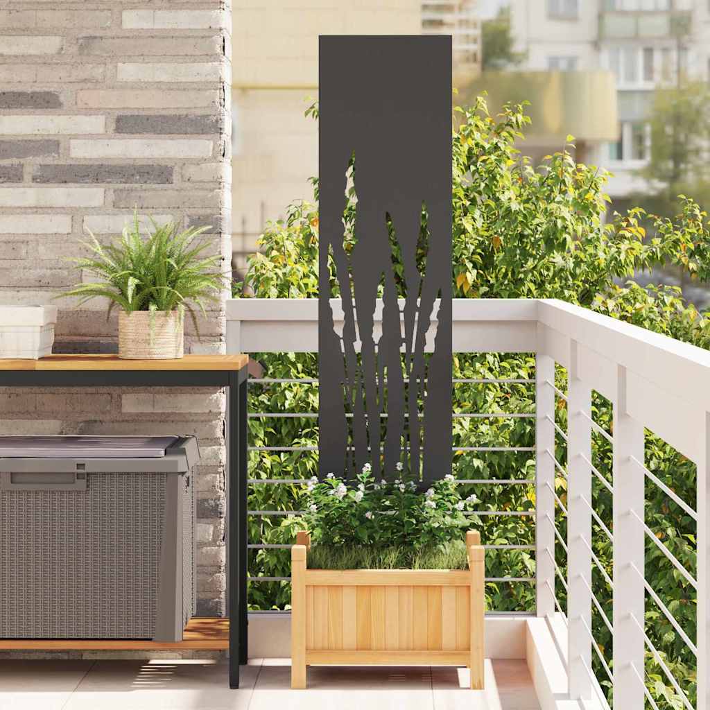 JUNG Vida Garten Sichtschutz-Leinwand Schwarz 32 x 140 cm