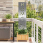 JUNG Vida Garten Sichtschutz-Leinwand Silber 32 x 140 cm Edelstahl