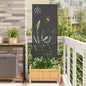 JUNG Vida Garten Sichtschutz-Leinwand Schwarz 50 x 140 cm