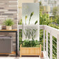 JUNG Vida Garten Sichtschutz-Leinwand Silber 50 x 140 cm Verzinkter Stahl