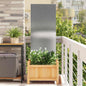 JUNG Vida Garten Sichtschutz-Leinwand Silber 50 x 140 cm Edelstahl