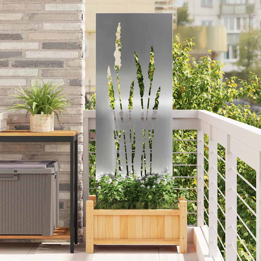 JUNG Vida Garten Sichtschutz-Leinwand Silber 50 x 140 cm Verzinkter Stahl