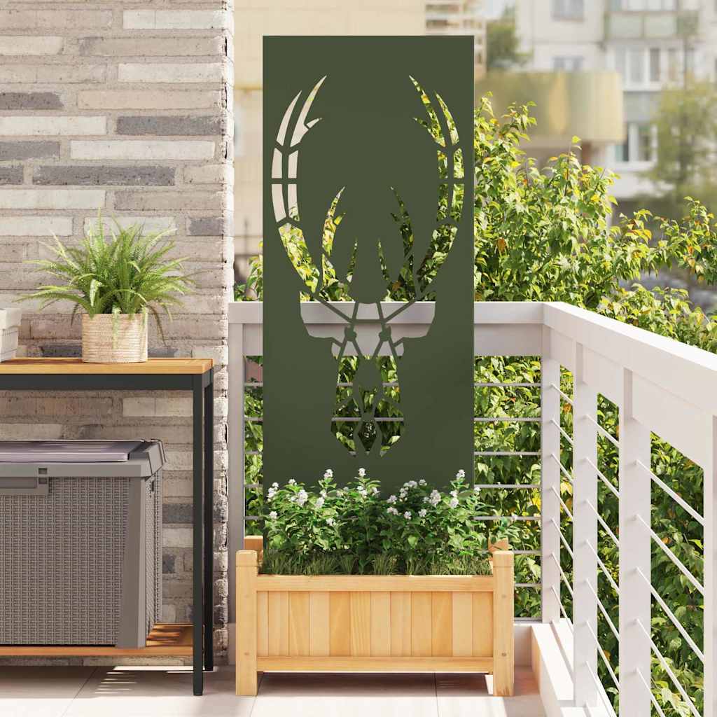 JUNG Vida Garten Sichtschutz-Leinwand Tiermuster Olivgrün 50 x 140 cm