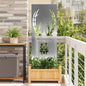 JUNG Vida Garten Sichtschutz-Leinwand Silber 50 x 140 cm Verzinkter Stahl