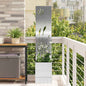JUNG Vida Garten Sichtschutz-Leinwand Silber 32 x 140 cm Verzinkter Stahl