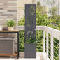 JUNG Vida Garten Sichtschutz-Leinwand Floral Anthrazit 32 x 140 cm
