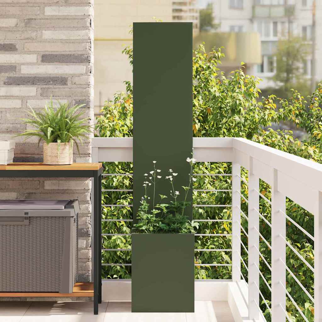 JUNG Vida Garten Sichtschutz-Leinwand Olivgrün 32 x 140 cm