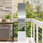 JUNG Vida Garten Sichtschutz-Leinwand Silber 32 x 140 cm Edelstahl
