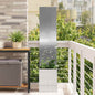 JUNG Vida Garten Sichtschutz-Leinwand Silber 32 x 140 cm Verzinkter Stahl