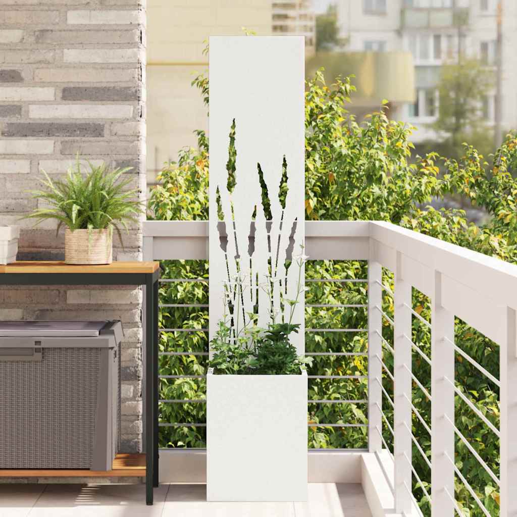 JUNG Vida Garten Sichtschutz-Leinwand Weiß 32 x 140 cm