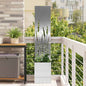 JUNG Vida Garten Sichtschutz-Leinwand Silber 32 x 140 cm Edelstahl