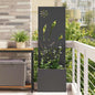 JUNG Vida Garten Sichtschutz-Leinwand Schwarz 50 x 140 cm