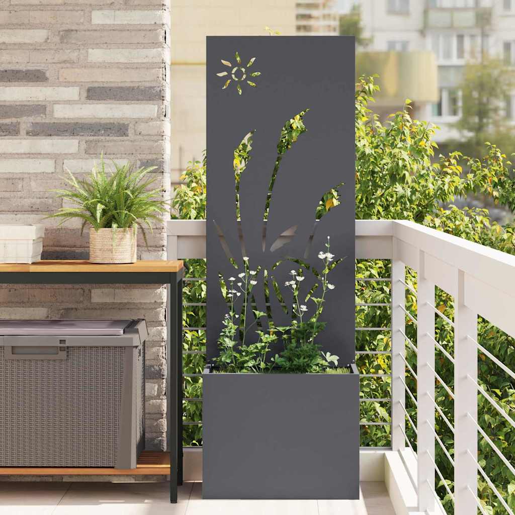 JUNG Vida Garten Sichtschutz-Leinwand Anthrazit 50 x 140 cm