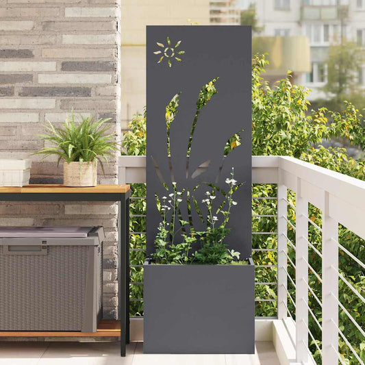 JUNG Vida Garten Sichtschutz-Leinwand Anthrazit 50 x 140 cm