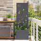 JUNG Vida Garten Sichtschutz-Leinwand Anthrazit 50 x 140 cm