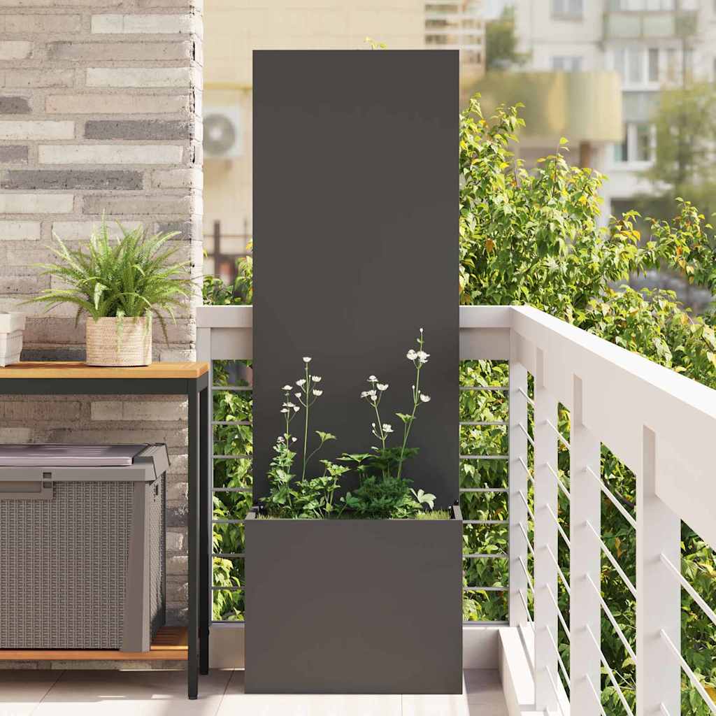 JUNG Vida Garten Sichtschutz-Leinwand Schwarz 50 x 140 cm