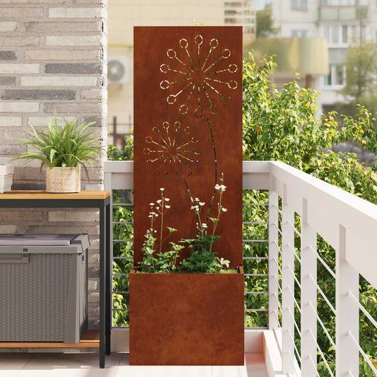 JUNG Vida Garten Sichtschutz-Leinwand Rostig 50 x 140 cm Wetterfeststahl