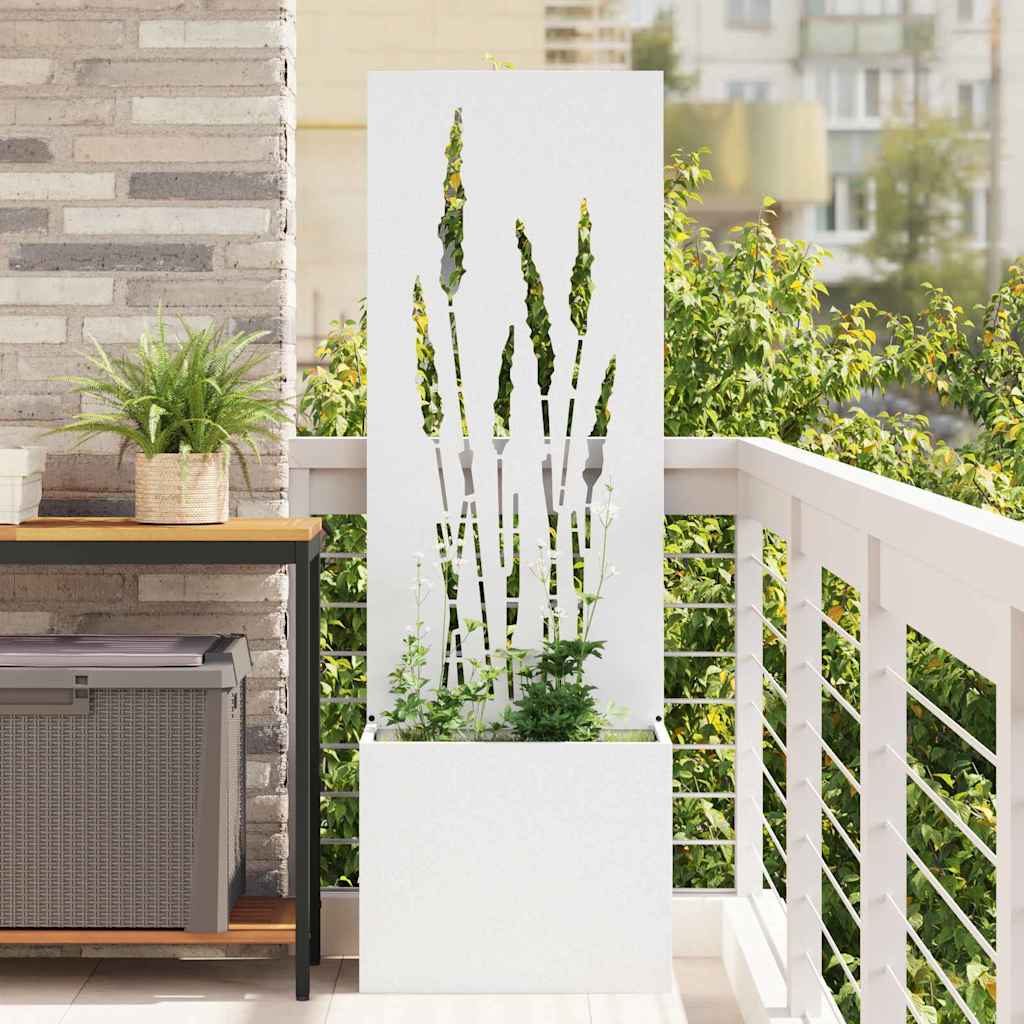 JUNG Vida Garten Sichtschutz-Leinwand Weiß 50 x 140 cm