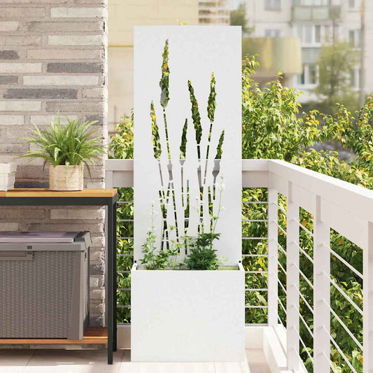 JUNG Vida Garten Sichtschutz-Leinwand Weiß 50 x 140 cm