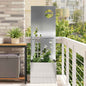 JUNG Vida Garten Sichtschutz-Leinwand Silber 50 x 32 x 150 cm