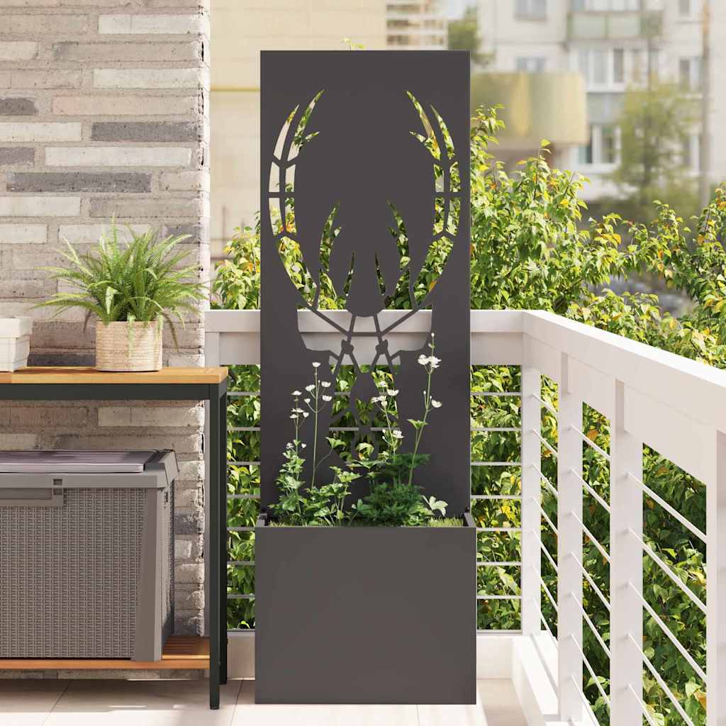 JUNG Vida Garten Sichtschutz-Leinwand Tiermuster Schwarz 50 x 140 cm