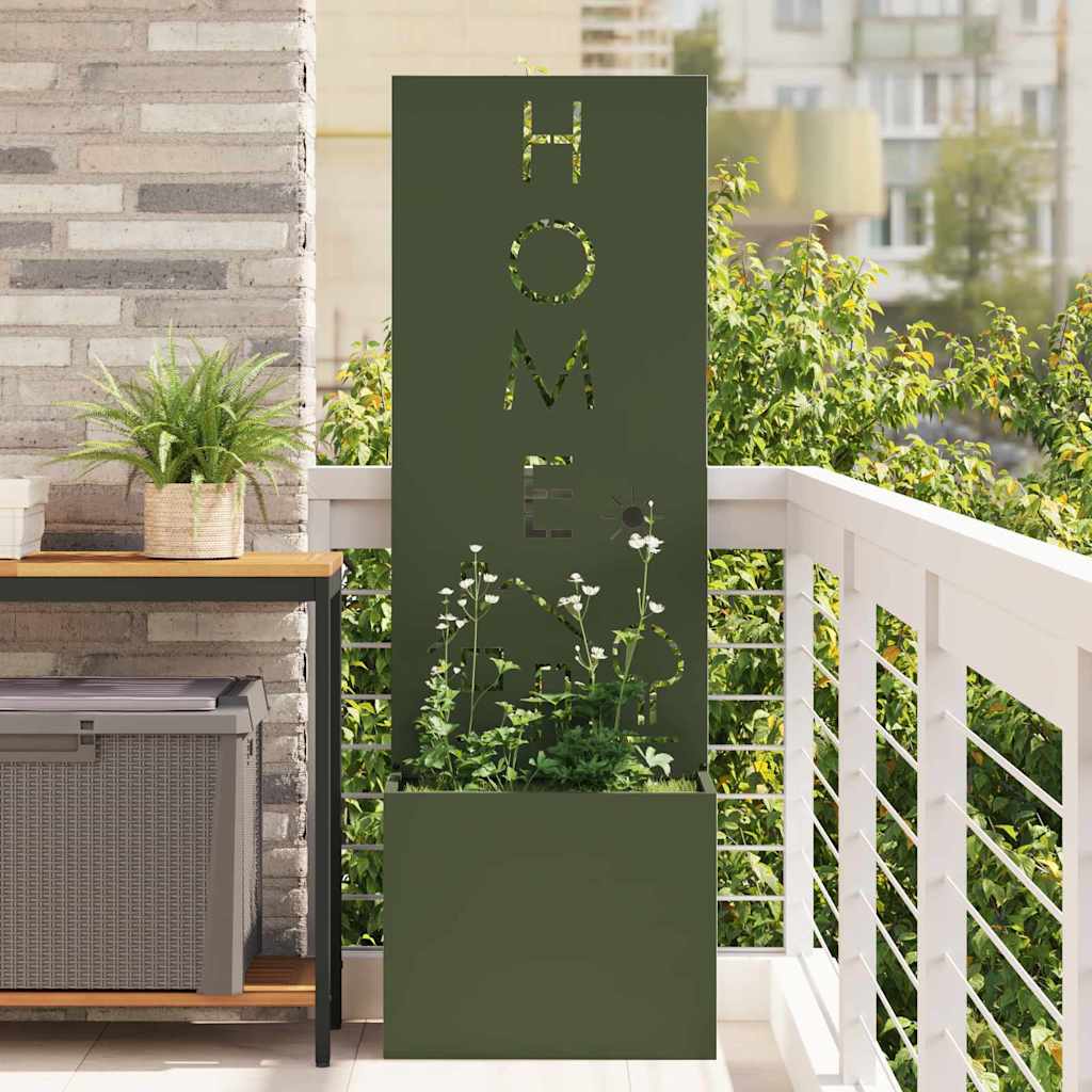 JUNG Vida Garten Sichtschutz-Leinwand Olivgrün 50 x 140 cm