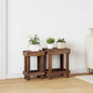 JUNG Vida Pflanzenständer 2 pcs Braun 70 x 11 x 27 cm Mahagoni Holz