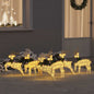 JUNG Vida LED Rentiere 6 pcs Gold Stoff