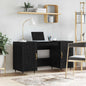 JUNG Vida Schreibtisch mit Regal Schwarz Eichen-Optik 140 x 50 x 75 cm