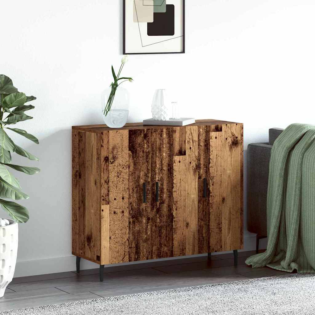 JUNG Vida Sideboard Altholz 90 x 34 x 80 cm Holzwerkstoff
