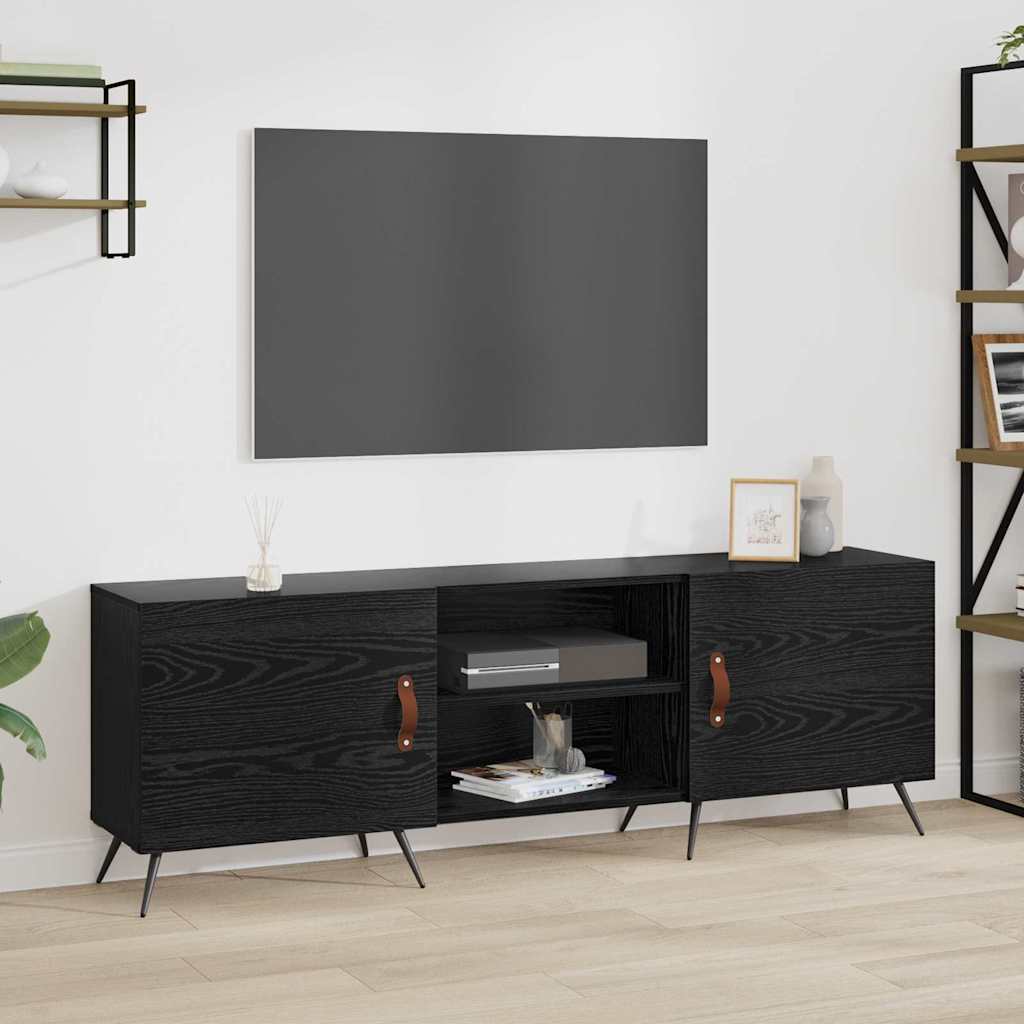 JUNG Vida TV-Schränk Schwarz Eichen-Optik 150 x 30 x 50 cm Holzwerkstoff