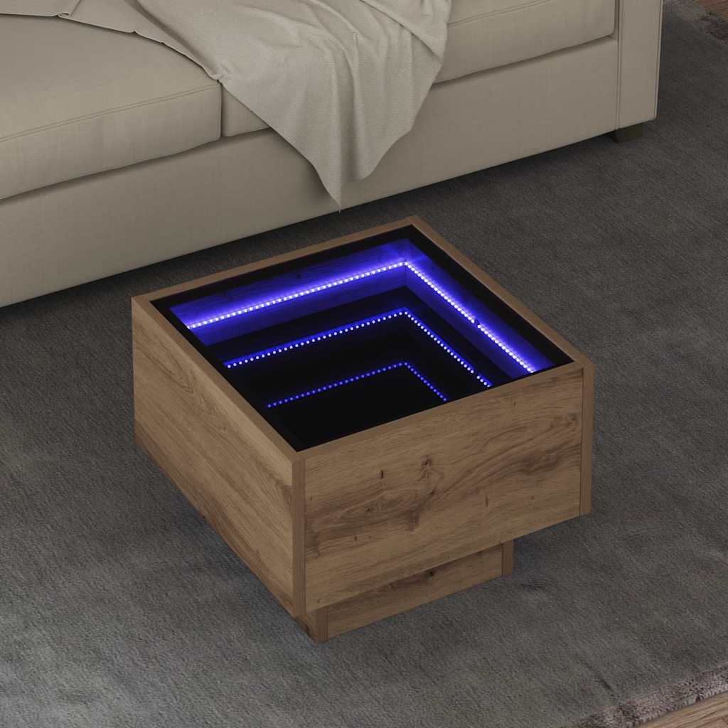 JUNG Vida Couchtisch Artisan-Eiche 40 x 40 x 30 cm Holzwerkstoff