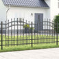JUNG Vida Gartenzaun Grau 240 x 140 cm Pulverbeschichteter Stahl
