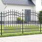 JUNG Vida Gartenzaun Grau 240 x 166 cm Pulverbeschichteter Stahl