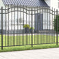 JUNG Vida Gartenzaun Grau 240 x 202,5 cm Pulverbeschichteter Stahl