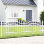 JUNG Vida Gartenzaun Weiß 240 x 115 cm Pulverbeschichteter Stahl